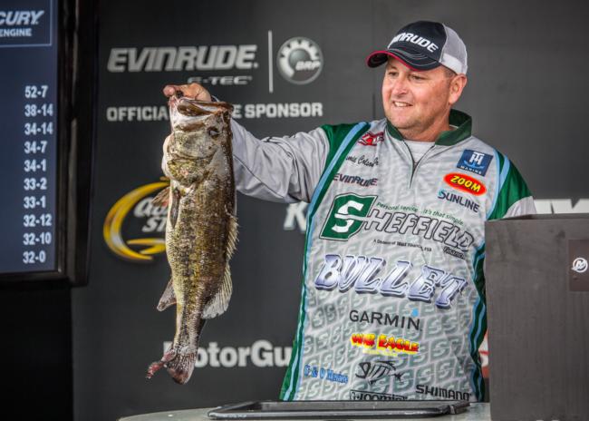 Ramie Colson Jr. caught the biggest fish of the whole tournament. This 11-pound giant ate a Zoom Fluke Stick and was a critical part of Colson's top 10.