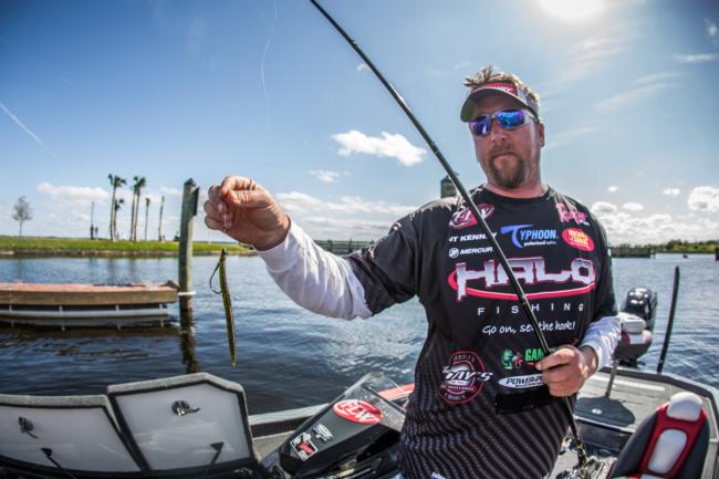 JT Kenney used a Gambler Fat Ace on a Texas rig and a Nichols Lures Pulsator Spinnerbait to earn the win on Toho. 