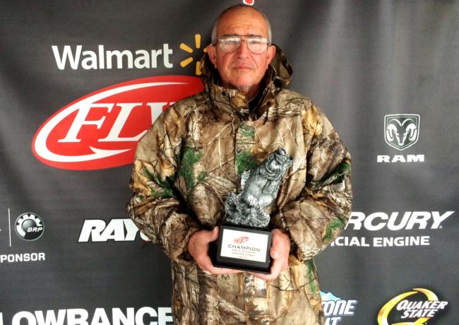 Co-angler Bobby Liles of Texarkana, Ark., won the March 14 Arkie Division event on Greers Ferry with four bass weighing 6 pounds, 8 ounces. For his efforts, Liles cashed a check worth over $2,100.