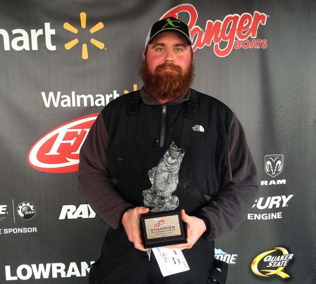 Co-angler Joshua Hughes of Piney Flats, Tenn., won the March 14 Volunteer Division event on Cherokee Lake with a 14-pound, 7-ounce limit and took home a check worth more than $2,000 for his efforts.
