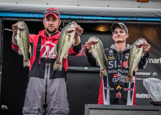 SIU-Edwardsville Dalton Wesley and Zach Hartnagel finished sixth with a total of 37 pounds, 4 ounces. 