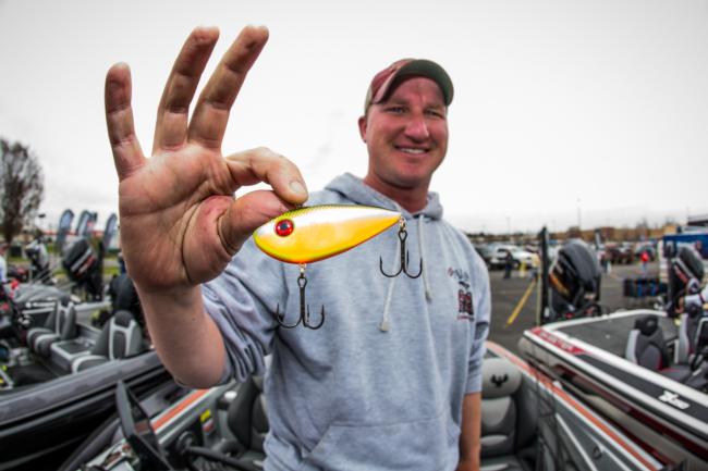 Minnesota pro Joe Hall very nearly pulled off the win on the back of a ¾-ounce chartreuse baitfish-colored Strike King Red Eye Shad.
