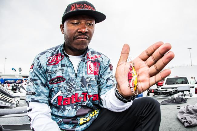 California transplant Mark Daniels Jr. has been on fire at all levels this year. He relied on a 1/2-ounce Cali craw-colored Rat-L-Trap and a bruiser flash-colored Missile Baits D Bomb that he flipped on a 1 1/4-ounce Eco Pro Tungsten weight.