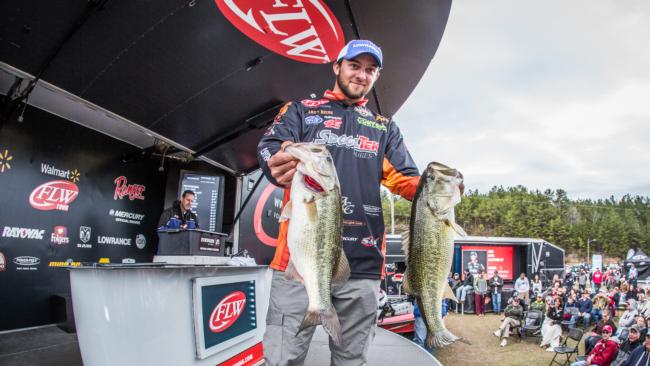 Zack Birge weighed 17-11 on day three of the Walmart FLW Tour on Lewis Smith Lake to hold onto the number one position.