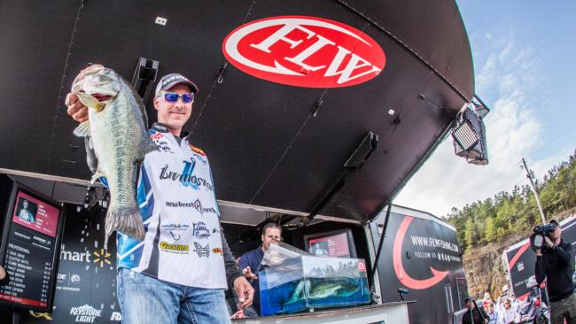 Andy Morgan ended up seventh after the final day of competition on Smith Lake. 