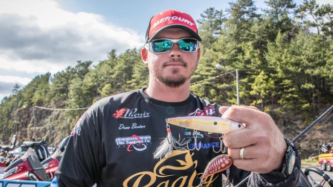 Drew Benton caught a lot of fish off beds with a Bass Assassin Pure Craw, but he also used a Strike King Sexy Dawg topwater and a Bagley Sunny B crankbait to target prespawn bass.