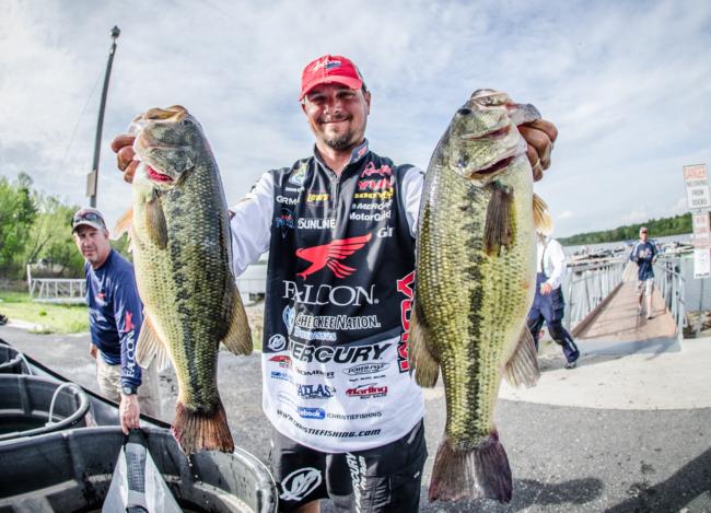 Jason Christie has won big money on Grand Lake and is in position to do it again as he stands in fifth place with 40-4 over two days.