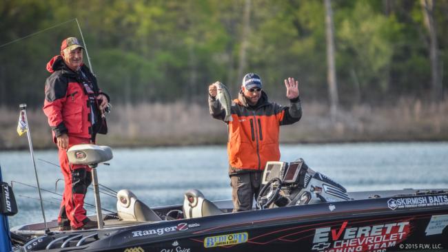 That makes four for the Bentonville, Ark., pro Greg Bohannan on day one of the FLW Tour on Beaver Lake.