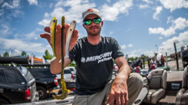 Seth Davis finished ninth in the very first Rayovac FLW Series event he entered. He earned it throwing 5- and 6-inch Reflexion and Strike King swimbaits and Texas-rigging a 10-inch Strike King Rage Thumper worm rigged with a 1/2-ounce weight and a bead.