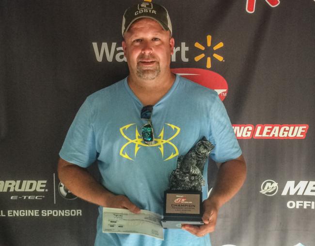 Co-angler Chris Whittaker of Waverly, Va., won the May 9 Piedmont Division event on Lake Gaston with a 12-pound, 7-ounce limit to pocket over $2,300.