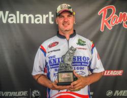 Percy Richardson of Lufkin, Texas, weighed in five bass totaling 15 pounds, 12 ounces to win $2,157 in the co-angler division.