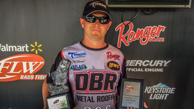 J.R. Henard of Rogersville, Tennessee, weighed a five-bass limit totaling 18 pounds, 13 ounces to win the Volunteer Division tournament on Cherokee Lake. For his victory, Henard earned $5,514.