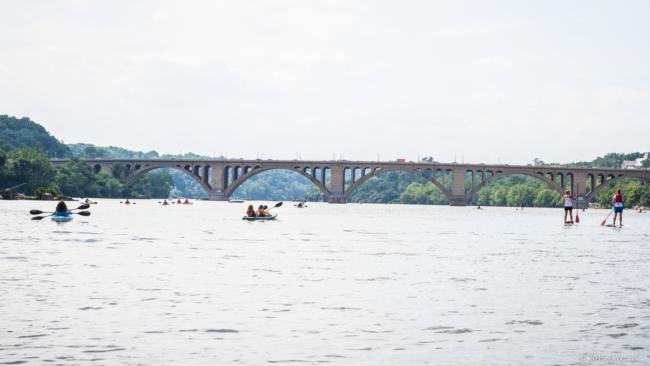 Kayaking and paddle boarding are another great way to experience the Potomac, as these sightseers can attest. The Washington D.C. community is alive and active with joggers, walkers, rowers, bicyclists and many other outdoor adventurers.