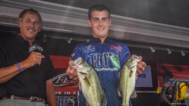 Day-one leader Hunter Young of Kentucky finished second with a final-day weight of 6 pounds, 5 ounces.
