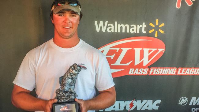 Travis Brueggen of Cashton, Wisconsin, weighed a five-bass limit totaling 16 pounds, 13 ounces Sunday to win the Walmart Bass Fishing League Great Lakes Division Super Tournament on the Mississippi River with a two-day total of 10 bass weighing 33 pounds, 2 ounces. For his victory, Brueggen earned $6,362.