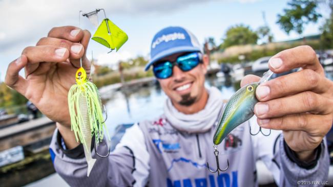 8. For the first top 10 of his career, Marco Valdez used a 3/8-ounce BOOYAH buzzbait and a summer sexy shad Strike King 6XD. 