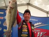 Katsutoshi Furusawa of Tokyo, Japan, used a 12-pound, 14-ounce catch to grab hold of first place in the Co-angler Division. Furusawa also won the day