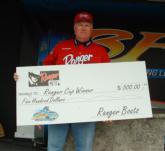 James McKeithen of Baton Rouge, La., earned $500 as the highest-finishing participant in the Ranger Cup incentive program during the BFL tourney on Bayou Black.