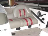 A lift seat in custom-order Ranger boats helps disabled anglers to their feet.