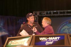 Co-angler David Hudson of Jasper, Ala., is in second with the day