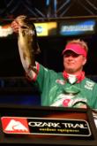 Ray Scheide of Russellville, Ark., grabbed the overall lead in the Pro Division with a catch of 14 pounds, 8 ounces on day three of the 2004 FLW Tour event on the Big O.