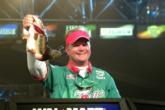 Pro Ray Scheide of Russellville, Ark., used a two-day catch of 36 pounds, 1 ounce to claim his first FLW tile in his very first FLW Tour event.