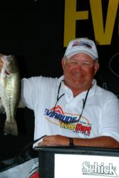 Co-angler Billy Yelverton of Baton Rouge, La., took home fifth place and a check for $2,000 after landing a total catch of 3 pounds, 13 ounces at the Pickwick Lake event.