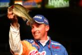 Pro Clark Wendlandt of Cedar Park, Texas, used an 11-pound, 8-ounce catch to grab second place overall heading into tomorrow