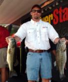 Marty Mixon of Goose Creek, S.C., leads the Co-angler Division with a two-day total of 21 pounds, 6 ounces.