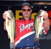 Brian Branum of Lewisville, Texas, leads the Co-angler Division of the Central Division EverStart on the Red River after day one with five bass weighing 12 pounds, 3 ounces.
