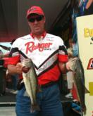 Co-angler Steve Graf of Natchitoches, La., is in second place after day one with five bass weighing 10 pounds, 5 ounces.