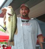 Pro Jason Ammerman of Grant, Mich., won the big-bass award on day two with this bass weighing 5 pounds, 15 ounces.