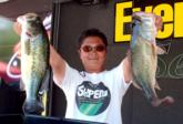 Michi Oba of Tokyo, Japan, leads the Co-angler Division of the Eastern Division EverStart on Guntersville Lake after day one with 18 pounds, 9 ounces.