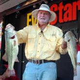 Woody Clark of Bandera, Texas, leads the Co-angler Division at the Kentucky Lake EverStart after day one with 17 pounds, 8 ounces.
