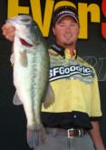 Chad Grigsby of Colon, Mich., had the day-one big bass in the Pro Division with this 7-pound bass.