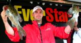 Aaron Larocque of Wabasha, Minn., qualified for the pro finals in third place with a five-bass weight of 12 pounds, 6 ounces.