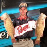 Pro Jeff Miller of Crestwood, Ill., is in fifth 18 pounds, 7 ounces.