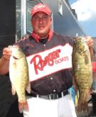 Pro Al Gagliarducci of Agwam, Mass., is in third place with a two-day total of 35 pounds, 2 ounces.