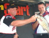 Pro Scott Emery of Livonia, Mich., finished third with a two-day total of 33 pounds, 9 ounces.