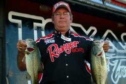 Despite only landing four keepers in today's competition, Don Poston of Odessa, Texas, easily out-dueled the rest of the co-angler field with a catch of 12 pounds, 7 ounces. 