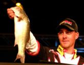 Pro Warren Wyman of Calera, Ala., caught three bass weighing 5 pounds, 2 ounces and placed second.