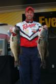 Pro Chad Morgenthaler of Coulterville, Ill., is in fourth place with 21 pounds, 7 ounces