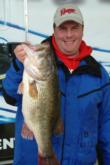 Brian Beatty caught one of two 10-pound bass on Sam Rayburn to tie for Pro Division big-bass honors on day two.