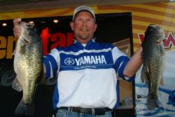 Pro Bernie Gaunt of West Sacramento, Calif., finished the day in fifth place with a catch of 15 pounds, 1 ounce.