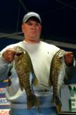 Jeff Turner of Plainfield, Ill., leads the Co-angler Division thanks to a two-day catch of nine bass weighing 17 pounds, 11 ounces. Turner caught four bass weighing 6 pounds, 9 ounces Wednesday.