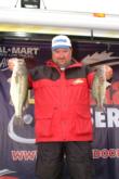 Pro Troy Eakins of Nixa, Mo., is in second place after day three with 13 pounds, 9 ounces.