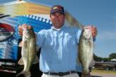 Co-angler Brian Davis of Leesburg, Ga., is in second place with a two-day total of 20 pounds, 13 ounces.