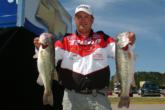 Pro Patrick Pierce of Jacksonville, Fla., is in second place with a two-day total of 33 pounds, 2 ounces.