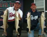 Patrick Neu and Dan Coyer brought in five walleyes that weighed 23 pounds, 4 ounces on the final day at Lake Erie.