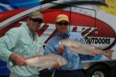 Kirk Kuykendall of Houston, Texas, and Jeff Schneider of Bellaire, Texas, finished fourth with a two-day total of 29 pounds, 10 ounces.